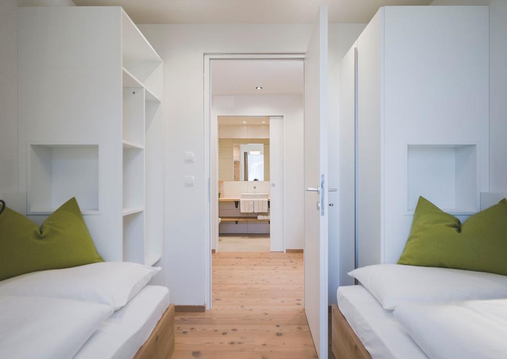 Camera da letto con due letti singoli - Appartamento Drei