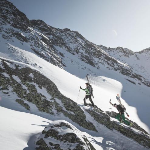 Aufstieg bei der Skitour