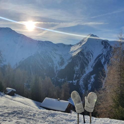 Samhütten im Winter